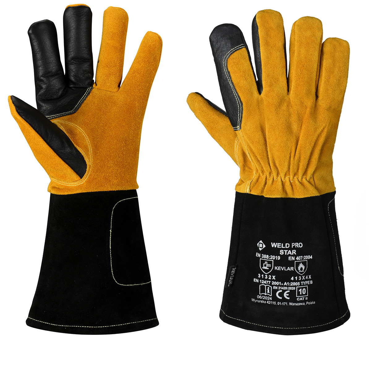 PSW WELD PRO STAR Rękawice Spawalnicze TIG